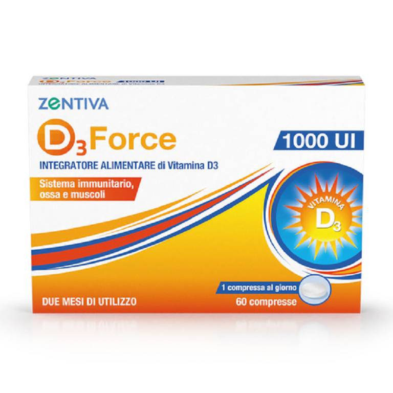 D3 FORCE ZENTIVA 1000UI 60CPR